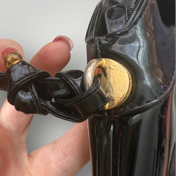 Vintage Koret “Korettalak” Black Patent Shoulder Bag – Mid Century 1950s–60s - Picture 5 of 11